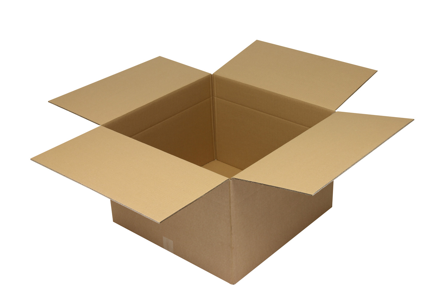 Wellpapp-Faltkarton 2-wellig, braun, Qual. 2.50 | 600 x 600 x 400 mm (L x B x H) Innenmaß | VE = 10 Stk.
