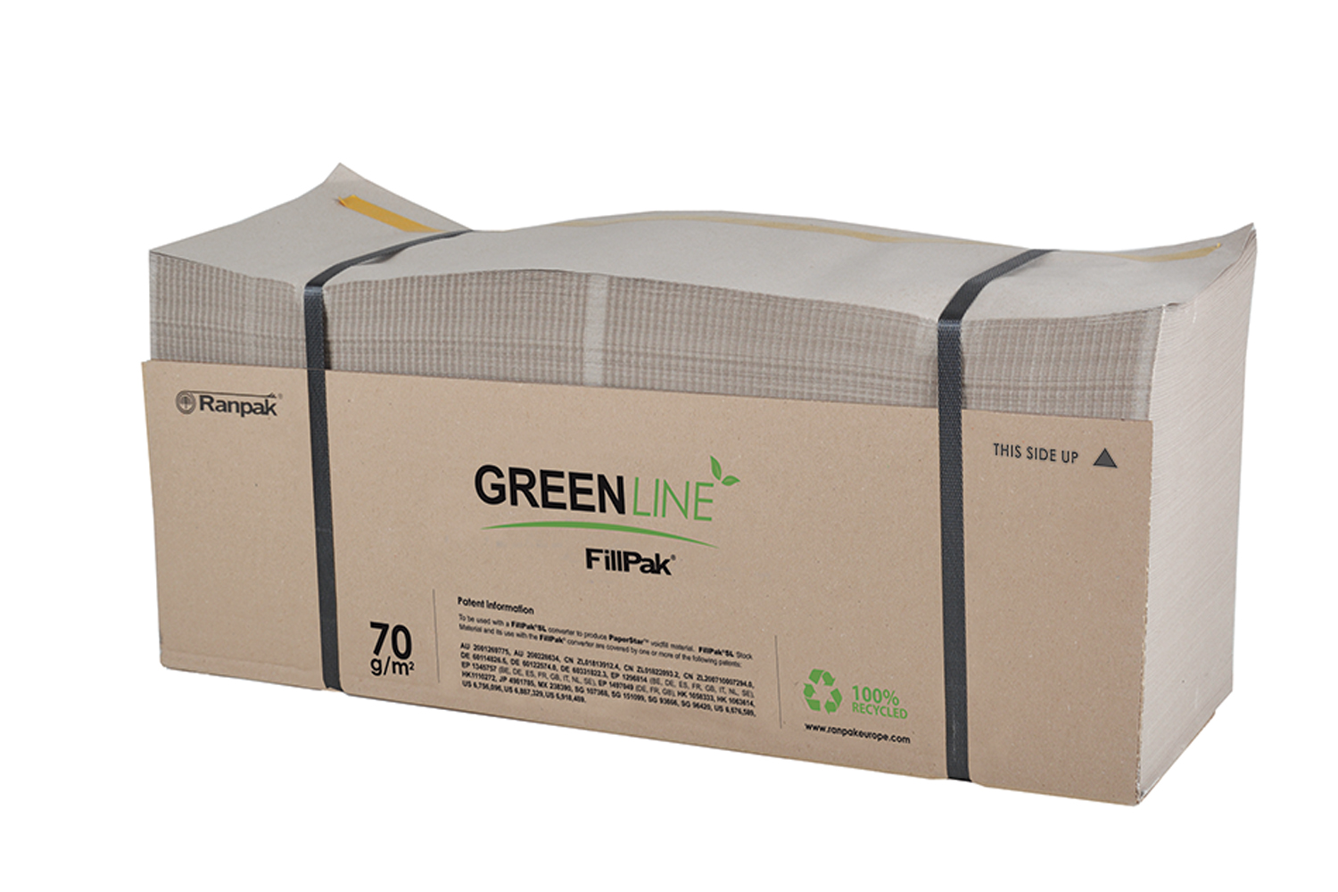 FillPak TT-Papier Greenline, 70 g/m² | 380 mm x 360 lfm. per Stapel |