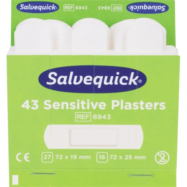 Salvequick Pflaster sensible 6943 Allergiker 43 St./Pack.
