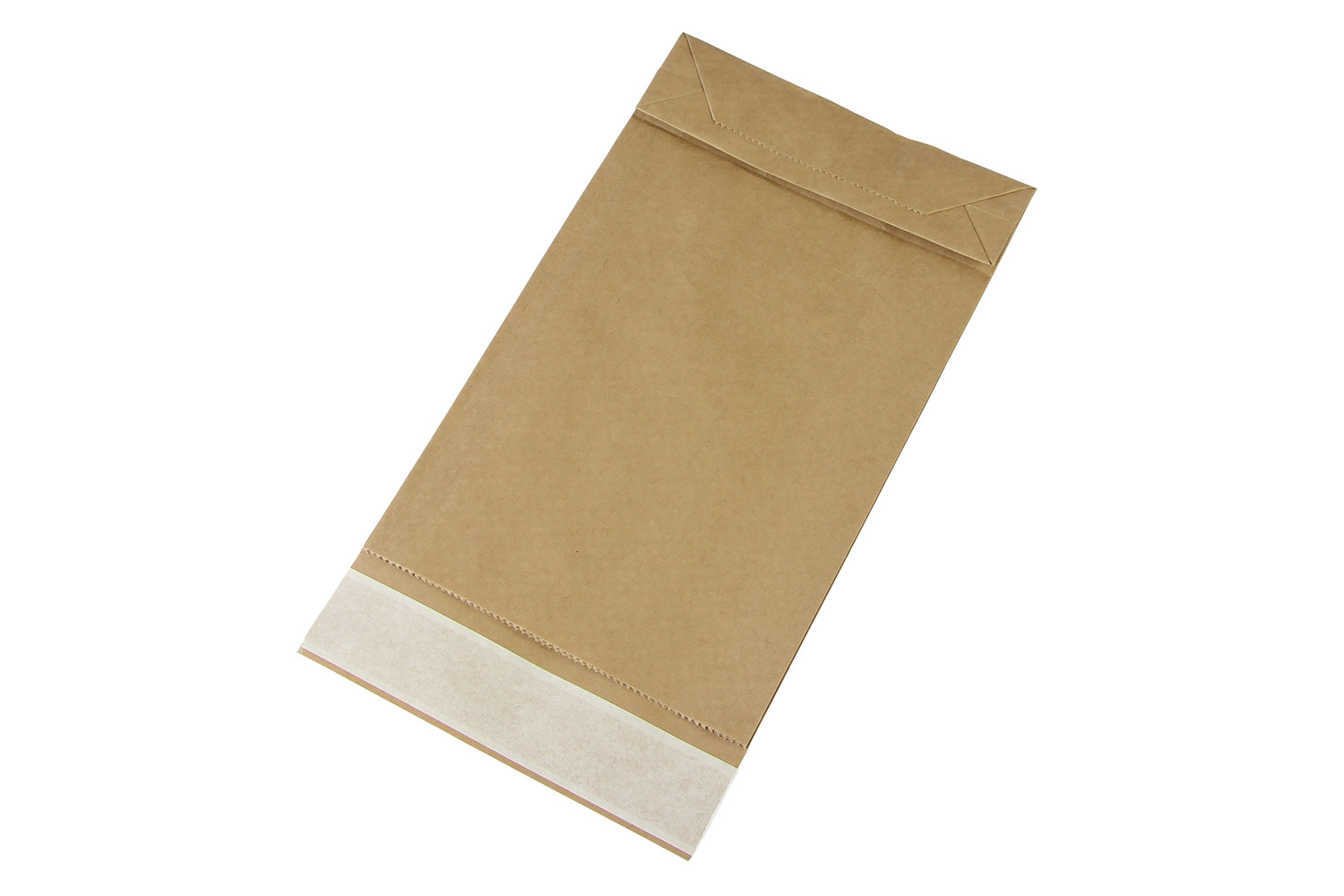 Papierversandtasche klein, braun, 120 g/m² | 190 x 300 + 50 mm (Offene Seite x L + Seitenfalte) | VE = 500 Stk.