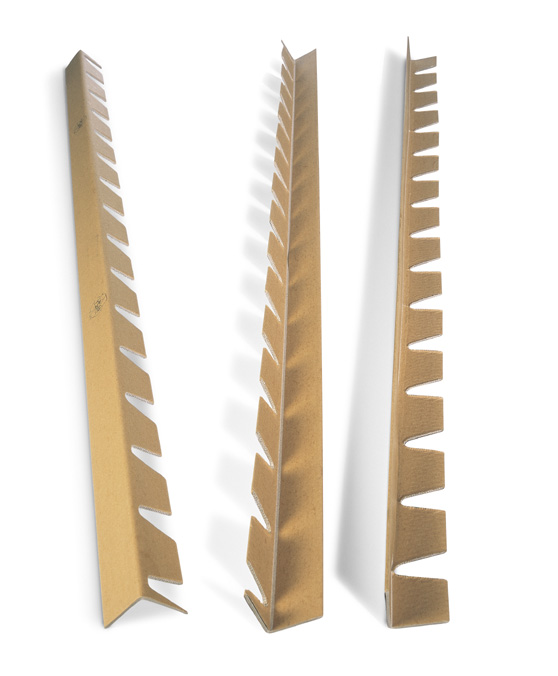 Kantenschutzleisten aus Vollpappe, mit Einkerbungen | 1200 x 50 x 50 mm - 3 mm (L x B x H - Stärke) | VE = 50 Stk.
