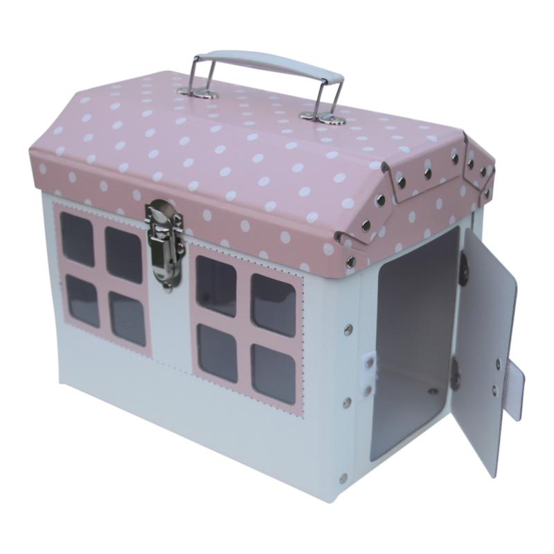 Koffer Haus - rosa