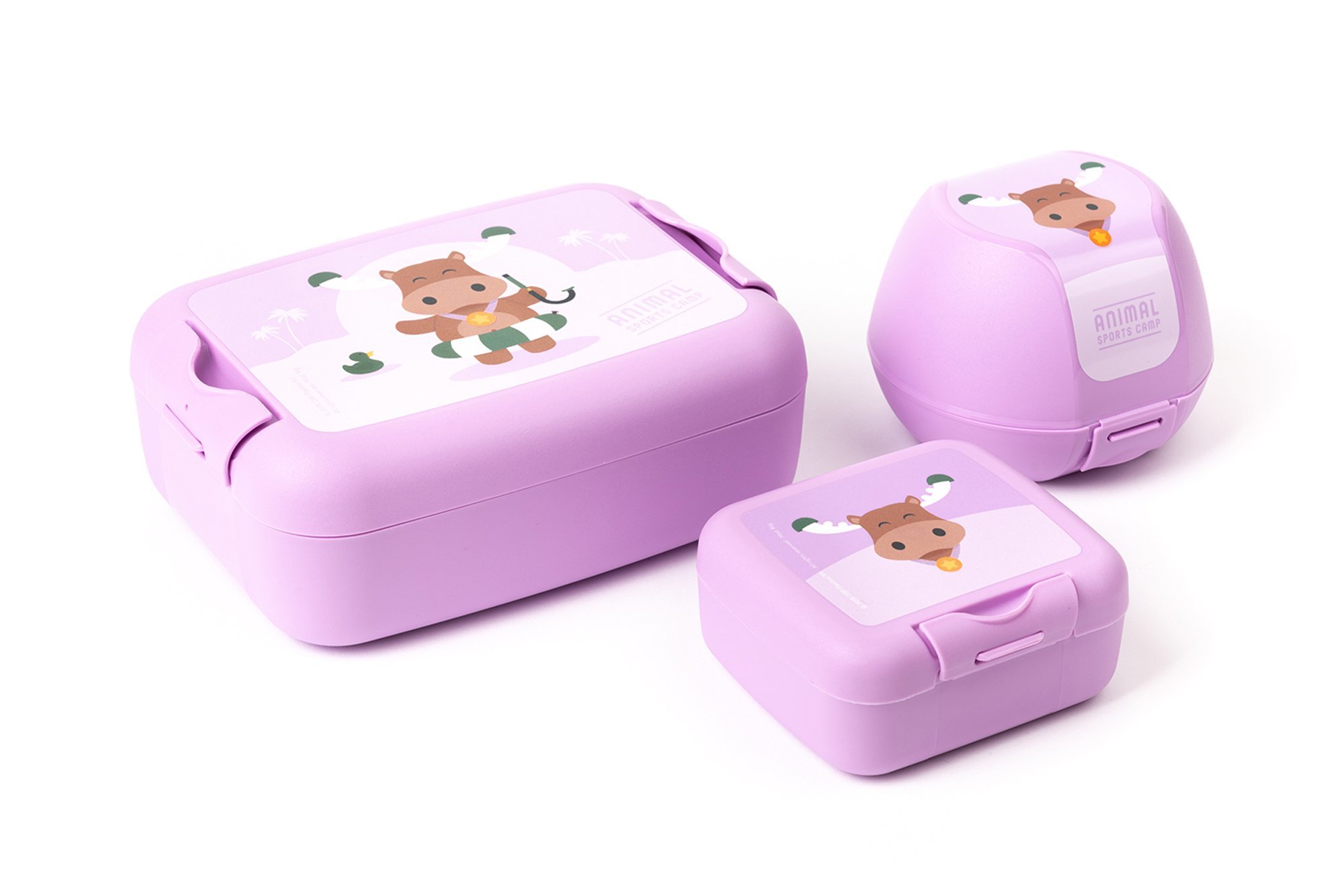 Geschenkset - Lunchbox + Snackbox + Obstbox - Elch Geschenkset - Lunchbox + Snackbox + Obstbox - Elch