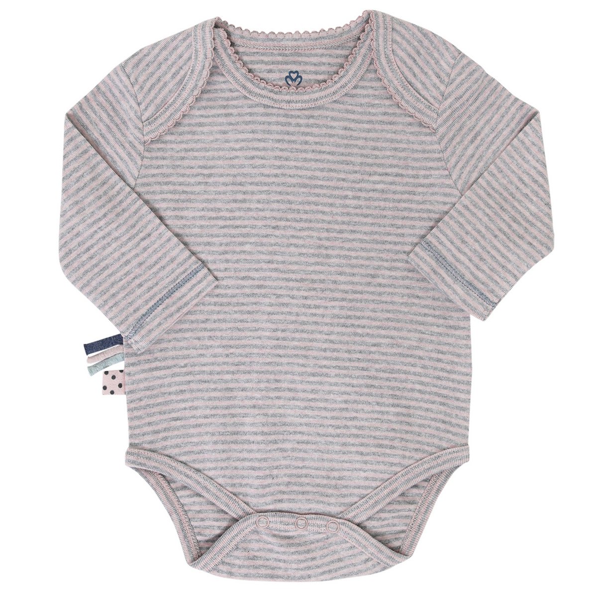 OrganicEra Bio-Baby-L/S-Body, rosa gestreift OrganicEra Bio-Baby-L/S-Body, rosa gestreift