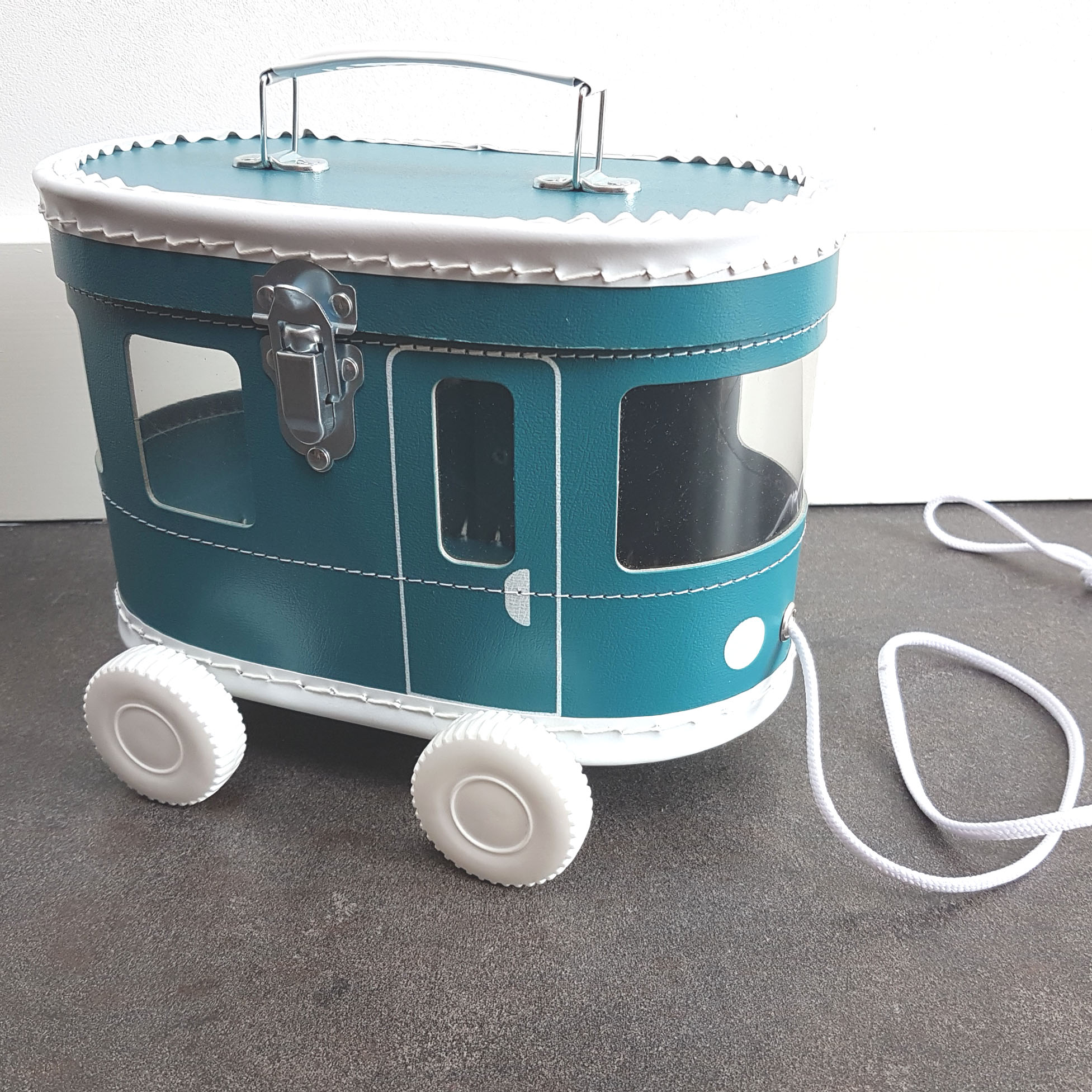 Koffer Straßenbahn - türkis Koffer Straßenbahn - türkis