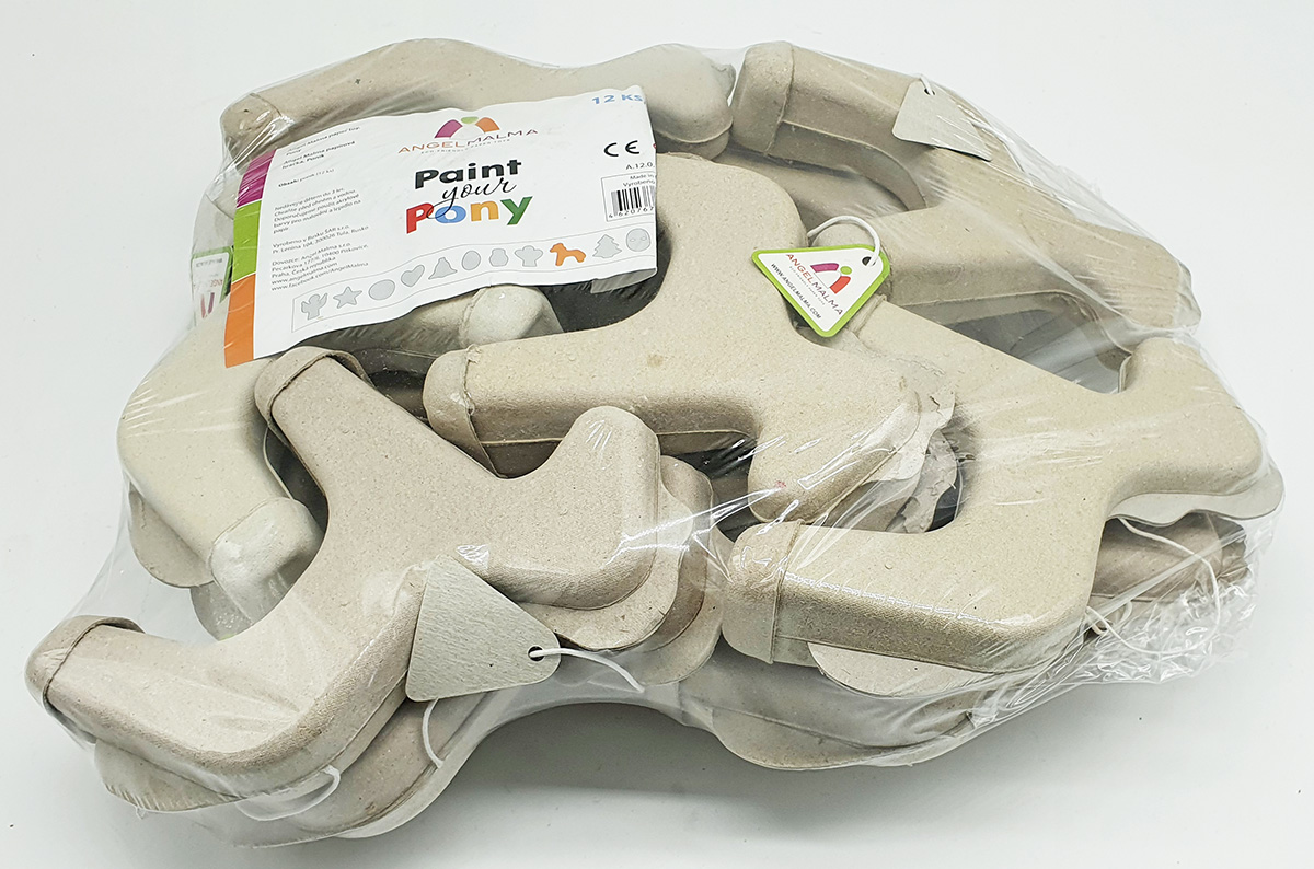 Pappmaché Pferd - Multipack (12 Stück)
