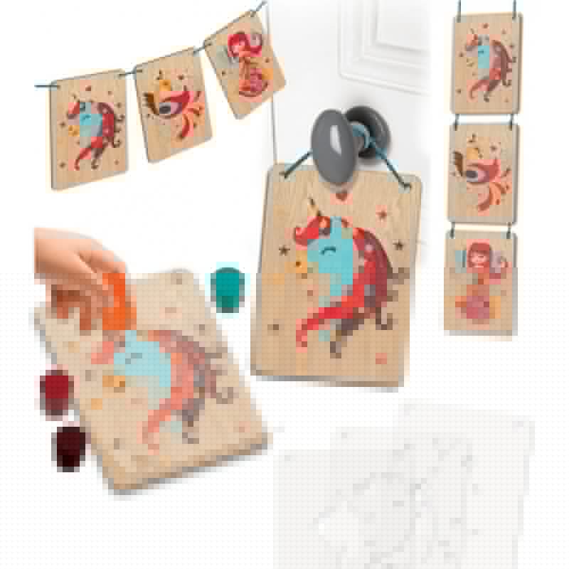 Crea Lign – Tampondruck auf Holz - verzauberte Figuren Crea Lign – Tampondruck auf Holz - verzauberte Figuren