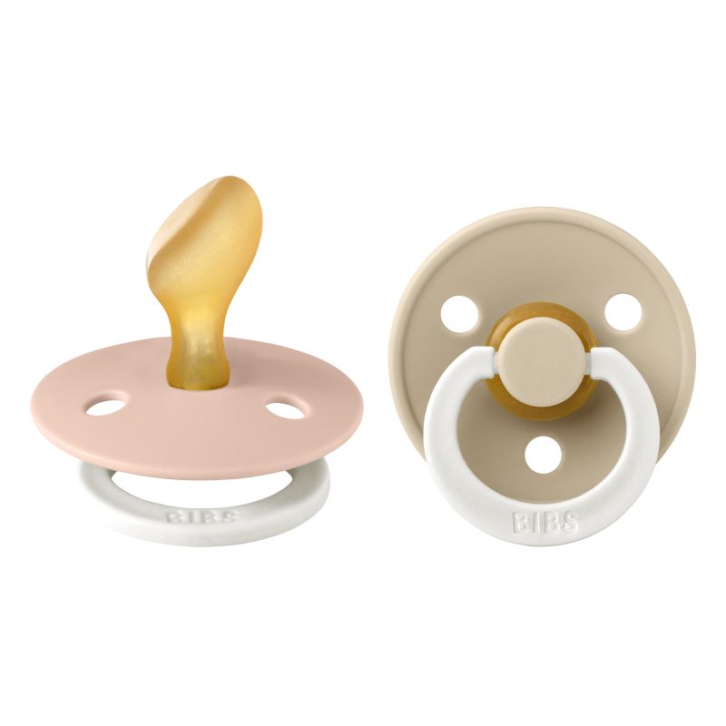 BIBS Color Schnuller - anatomischer Sauger - 2er Pack - Blush & Vanilla Night Glow BIBS Color Schnuller - anatomischer Sauger - 2er Pack - Blush & Vanilla Night Glow