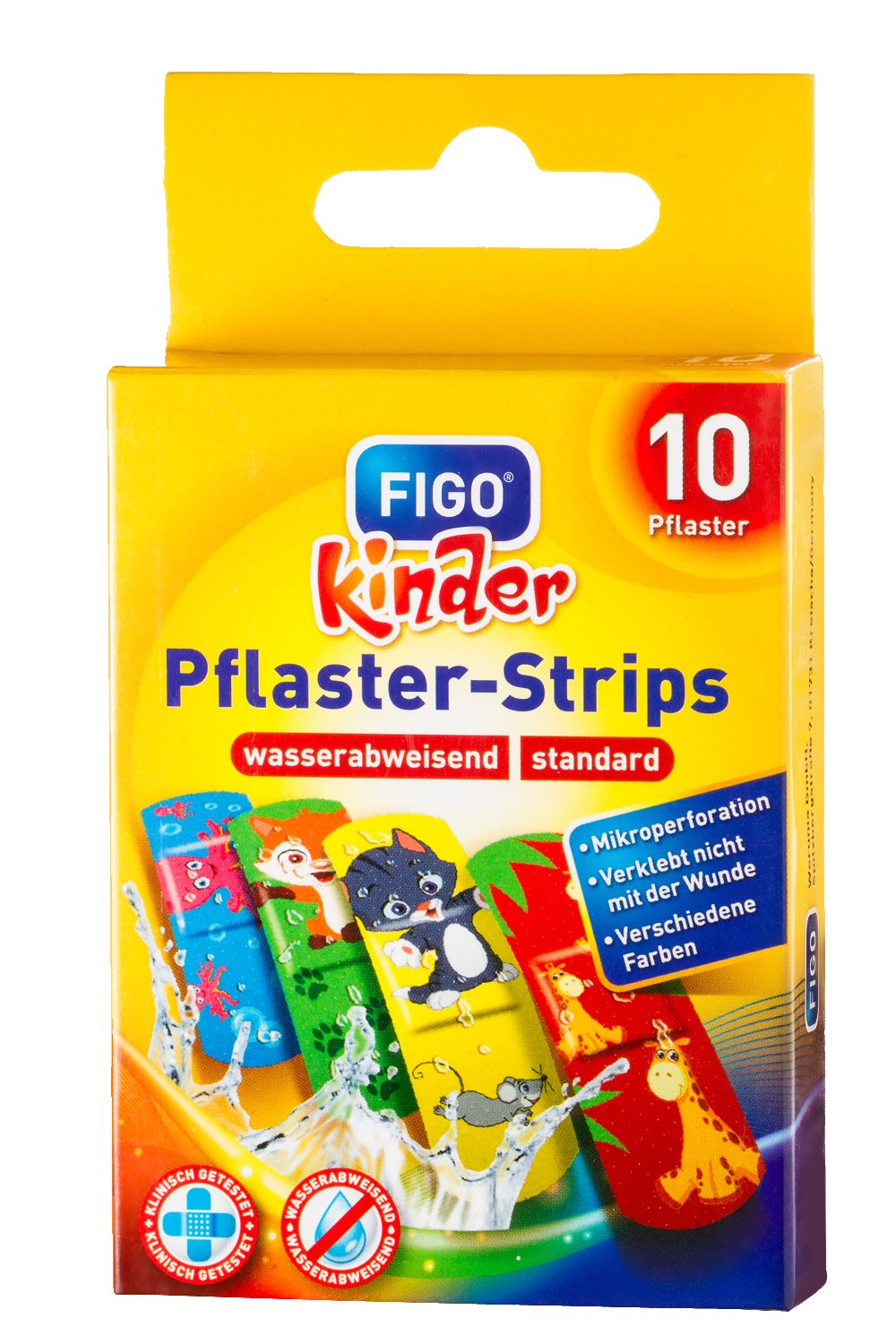 FIGO Pflaster-Strips - Kinderpflaster mit bunten Motiven FIGO Pflaster-Strips - Kinderpflaster mit bunten Motiven