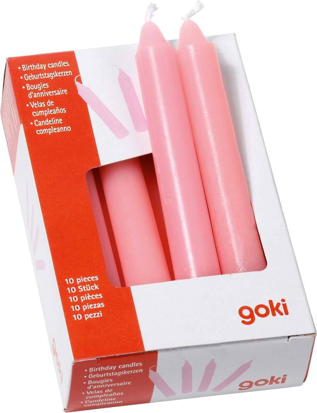 15426 Geburtstagskerzen-Set, rosa