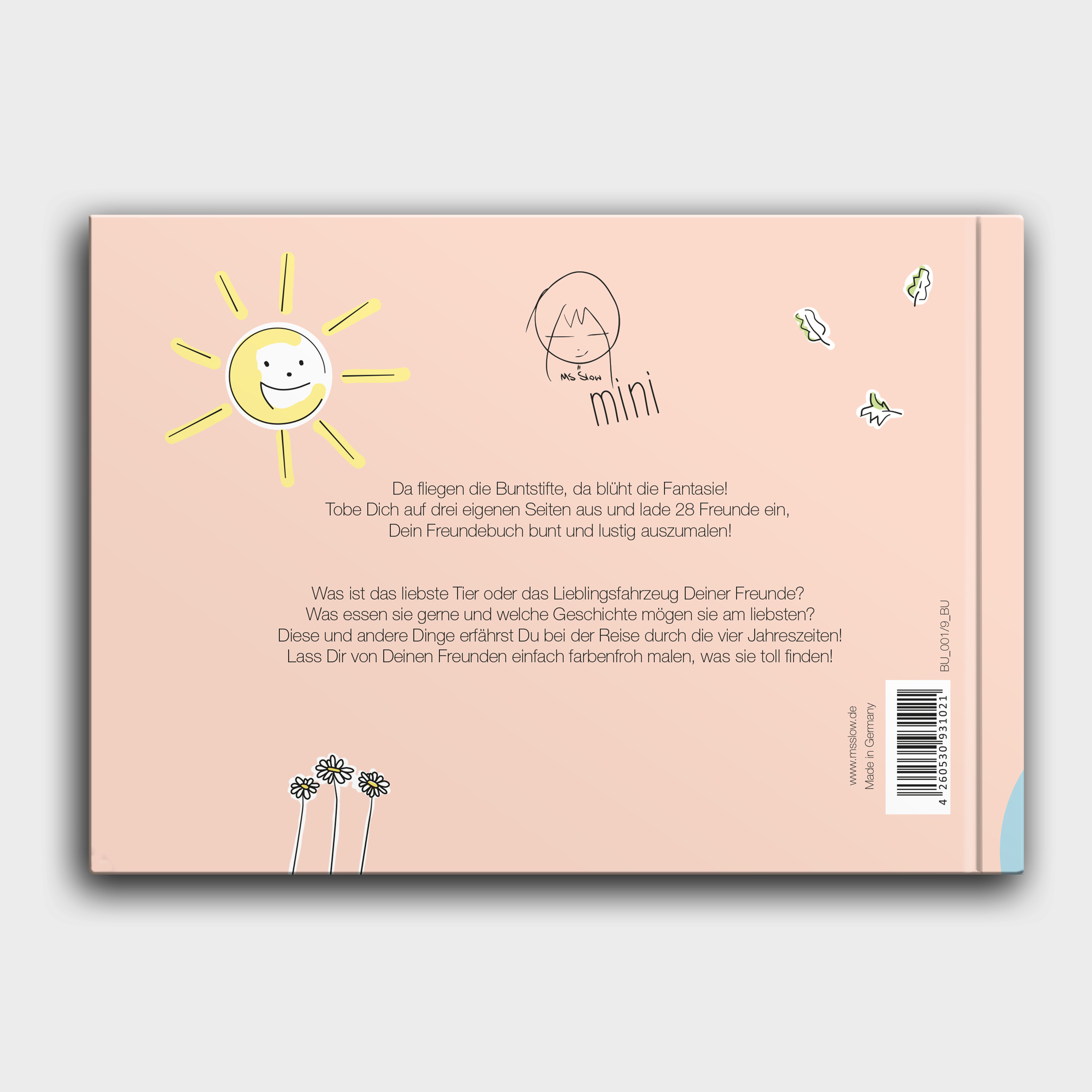 Freundebuch Kindergarten | Meine Freunde und die Weltreise | rosa