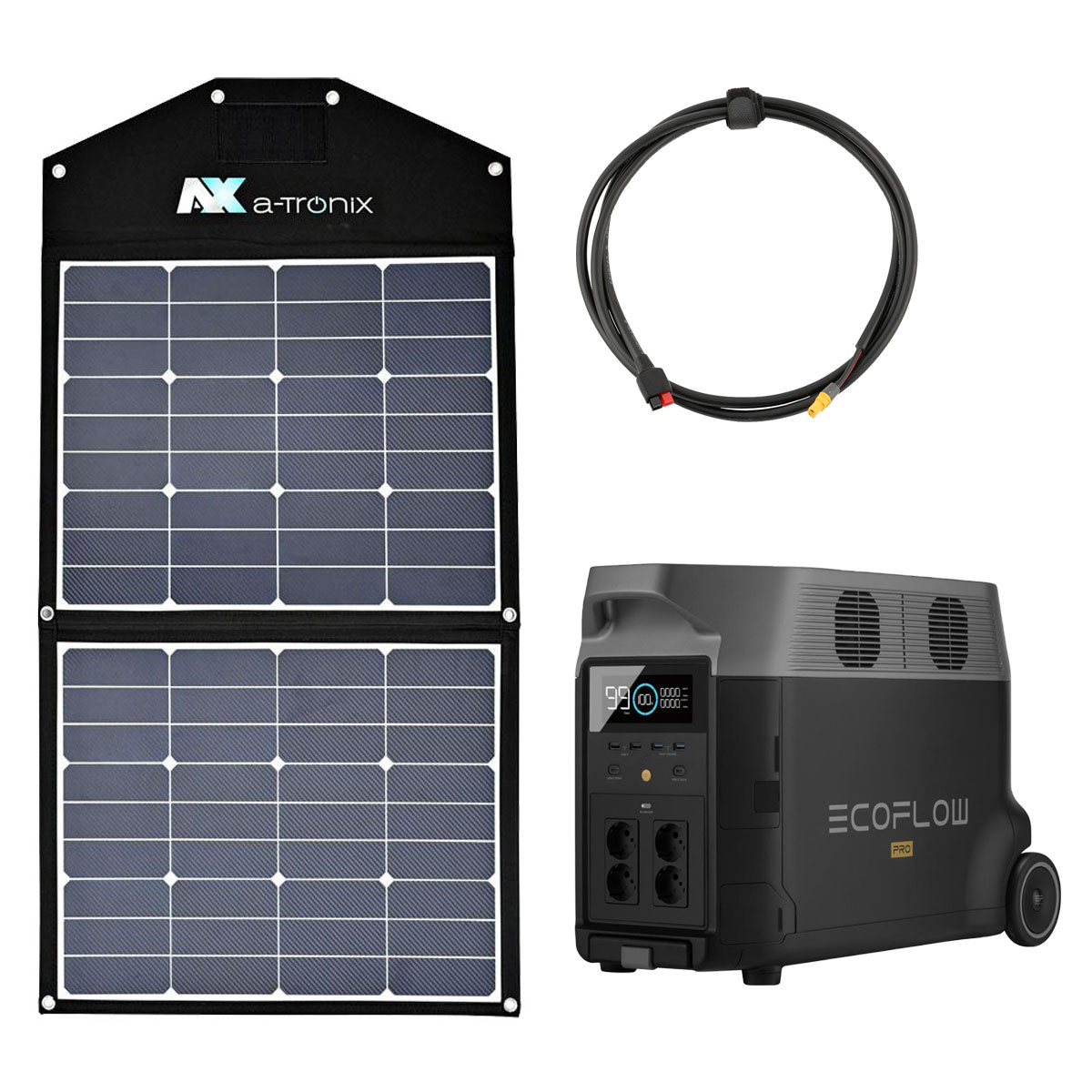 EcoFlow Delta Pro 3600Wh Portable Powerstation mit 90W Solarmodul