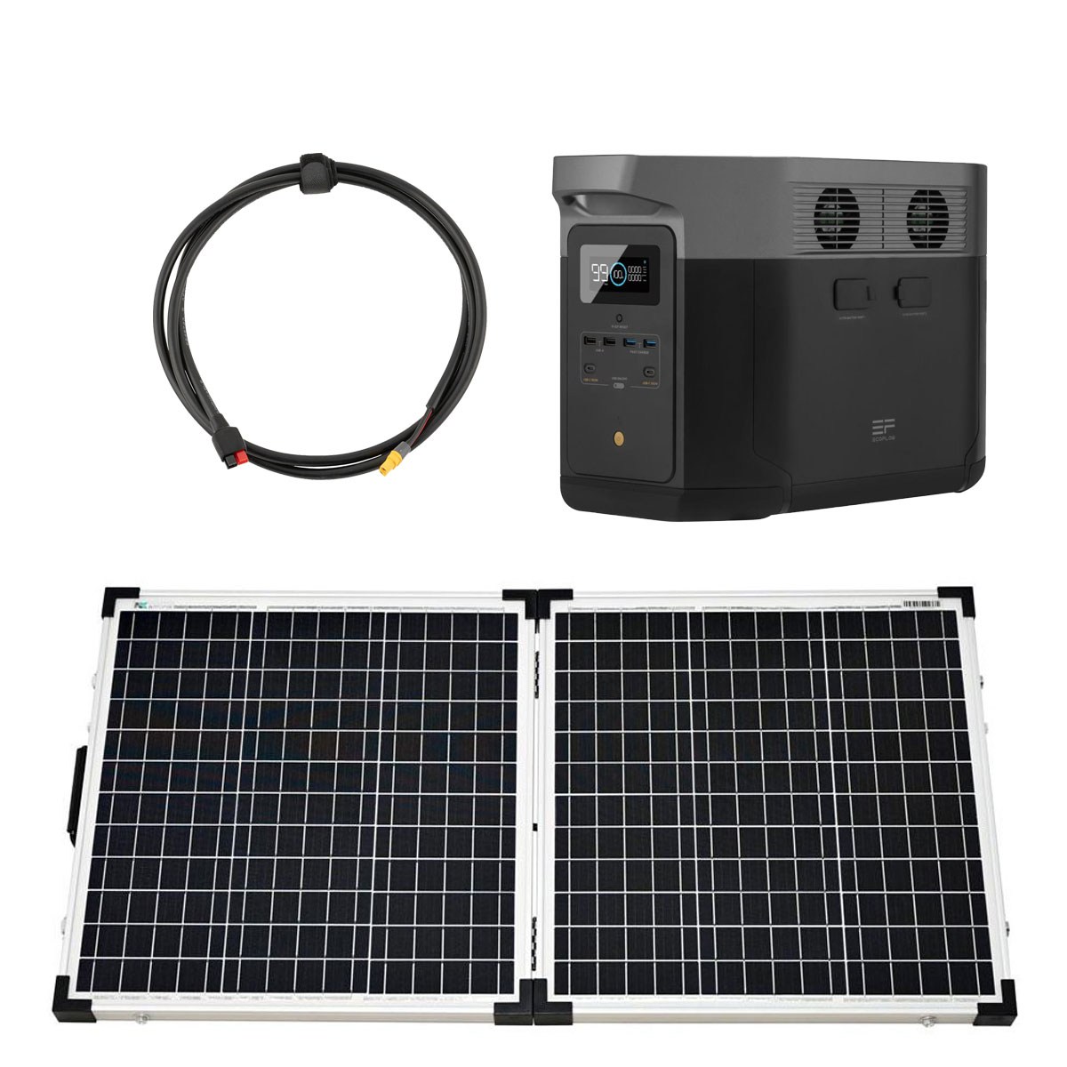 EcoFlow Delta Max 2000 2016Wh Portable Powerstation mit 100W Solarkoffer
