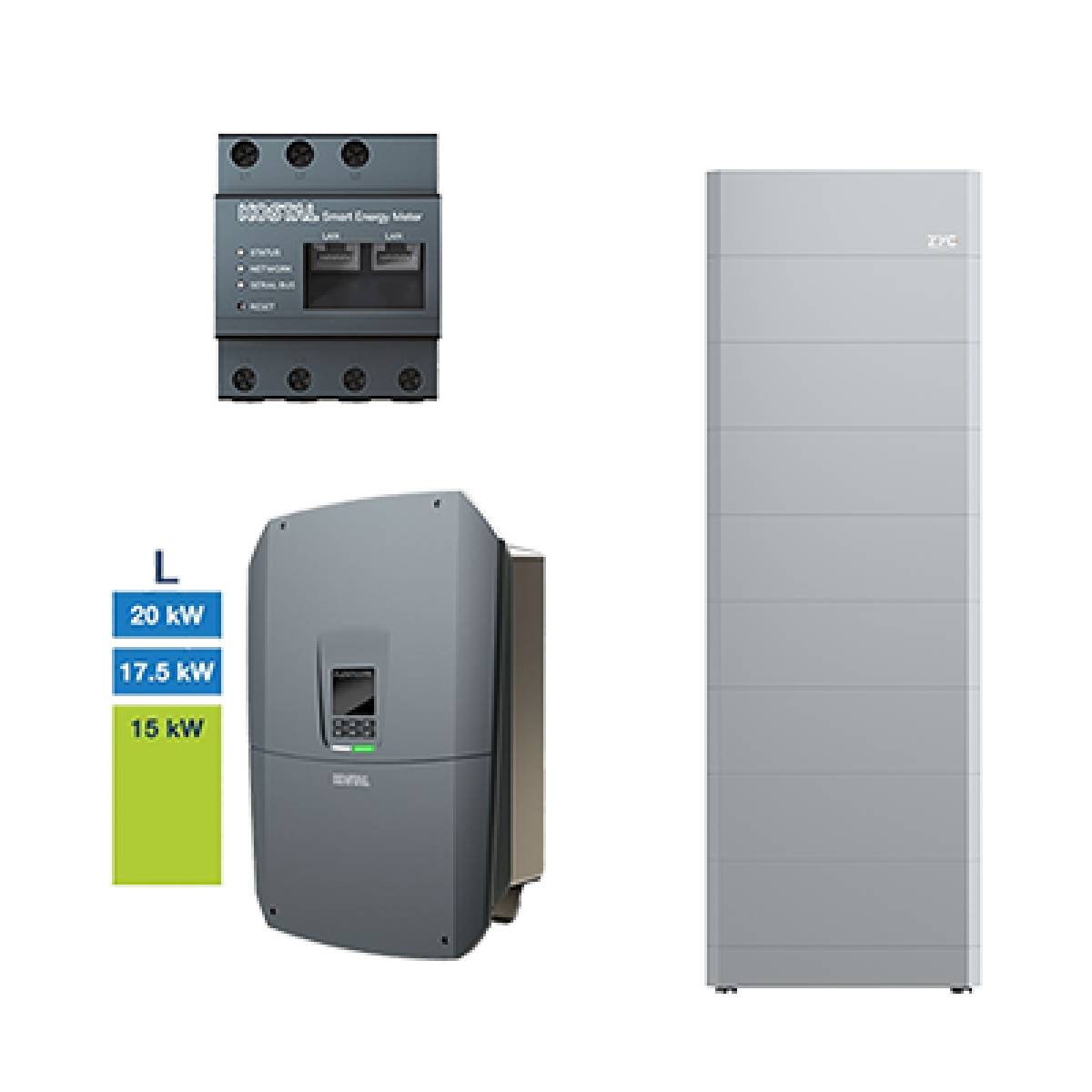 Kostal PLENTICORE L G3 mit ZYC SIMPO HV 25.6 Hochvolt Solarspeicher, 25,6 kWh