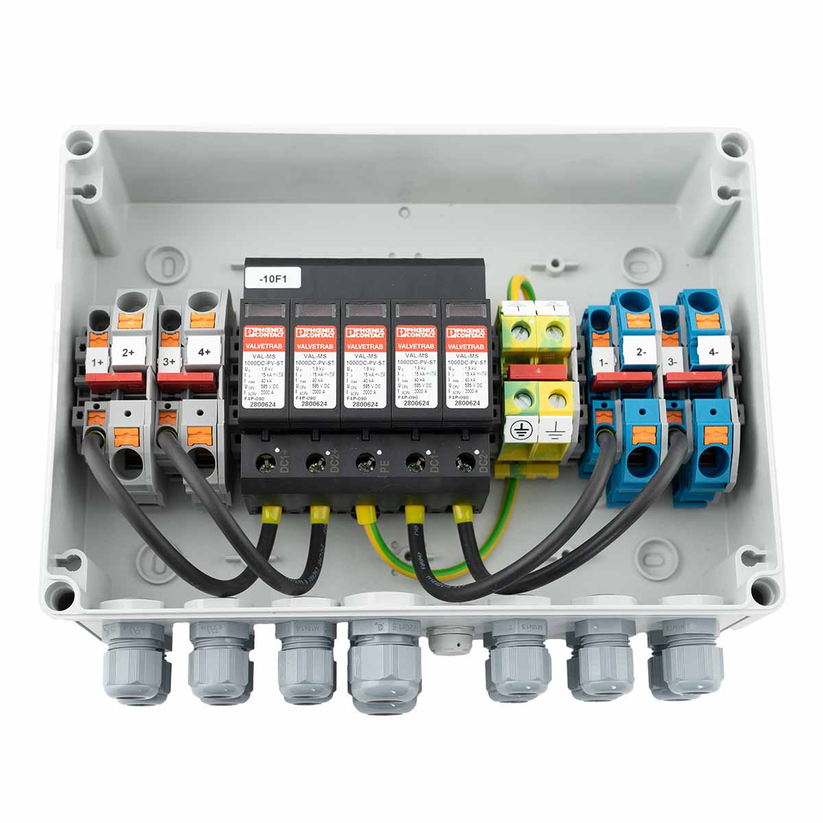 Phoenix Generatoranschlusskasten 1460946 Überspannungsschutz DC, Typ 1/2, 12 MPPT