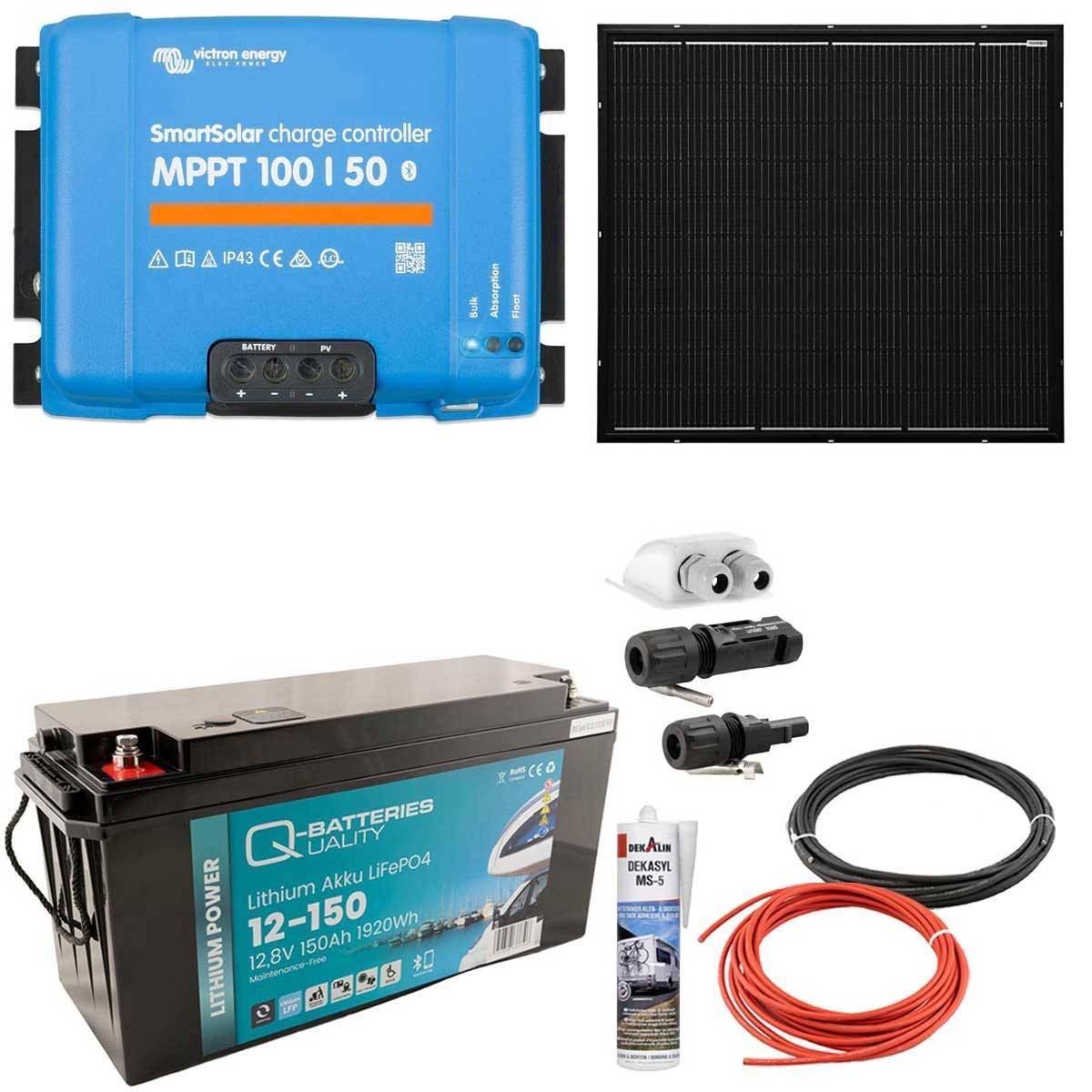 a-TroniX Solaranlage Wohnmobil 440W mit 150Ah Lithium Batterie und Victron MPPT Laderegler