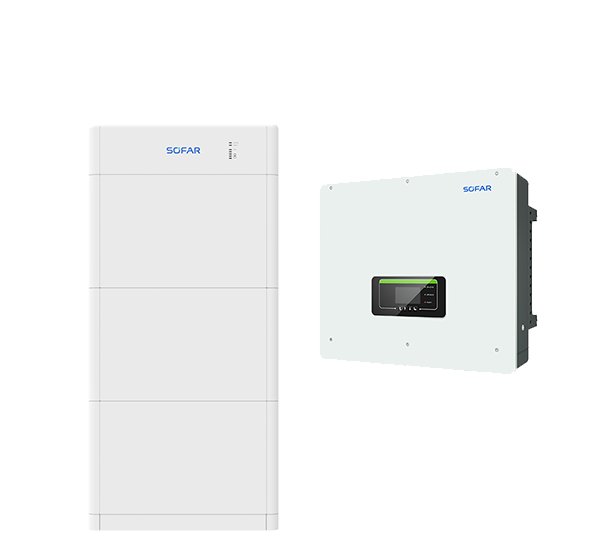 SOFAR HYD 15KTL-3PH (16A) Hybrid mit BTS E15-DS5 HV-Speichersystem, 14,25 kWh nutzbar, 3-phasig