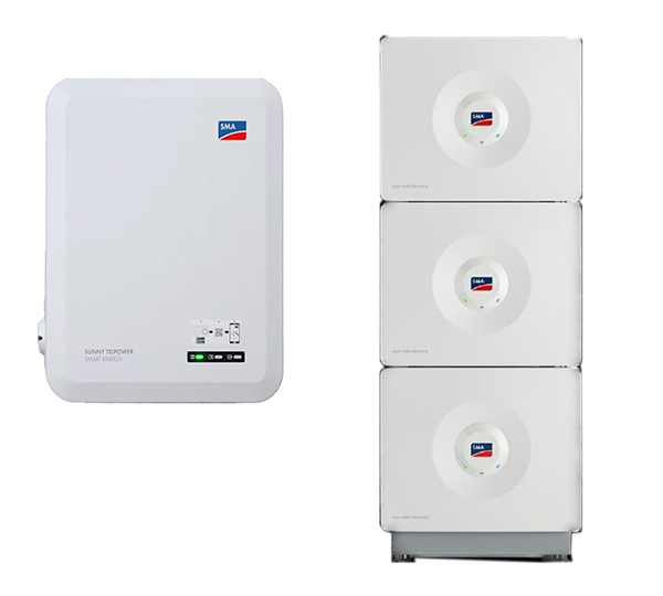 SMA Home Storage 9.8 + Sunny Tripower SE 8.0 HV-Speichersystem, 9,84 kWh nutzbar, 3-phasig