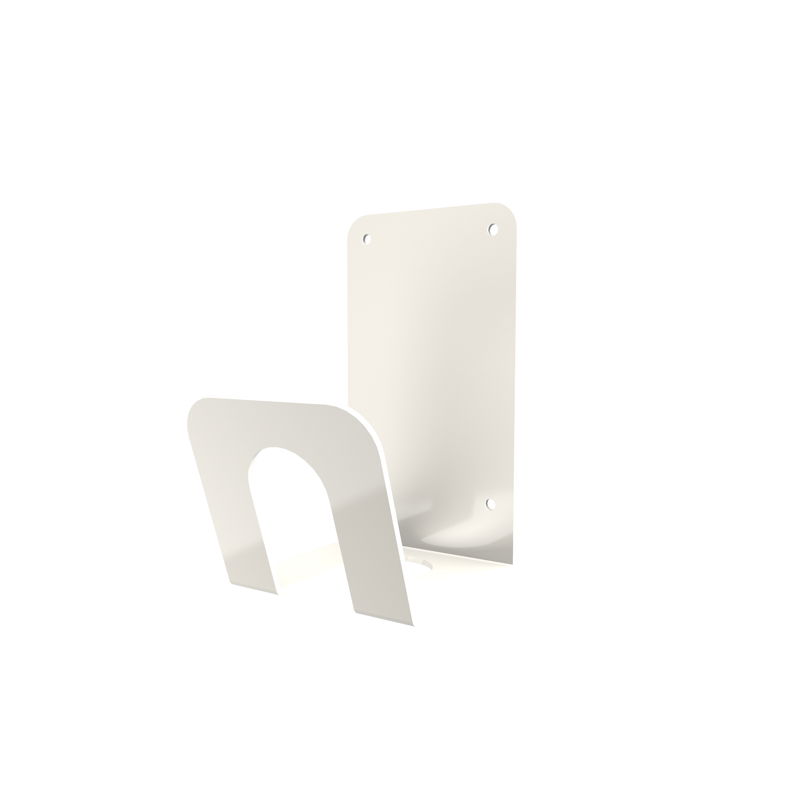 a-TroniX Wandhalterung für Wallbox Ladekabel aus Edelstahl in weiß