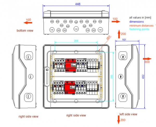 GAK TYPE S-1000-2x4(2x)xx-T50A-BC-PC-1.0 Generatoranschlusskasten