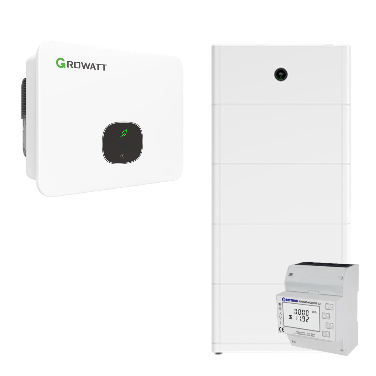 Growatt MID 12KTL3-XH 12kW Hybrid Wechselrichter 3-phasig mit 20kWh Solarspeicher-Set