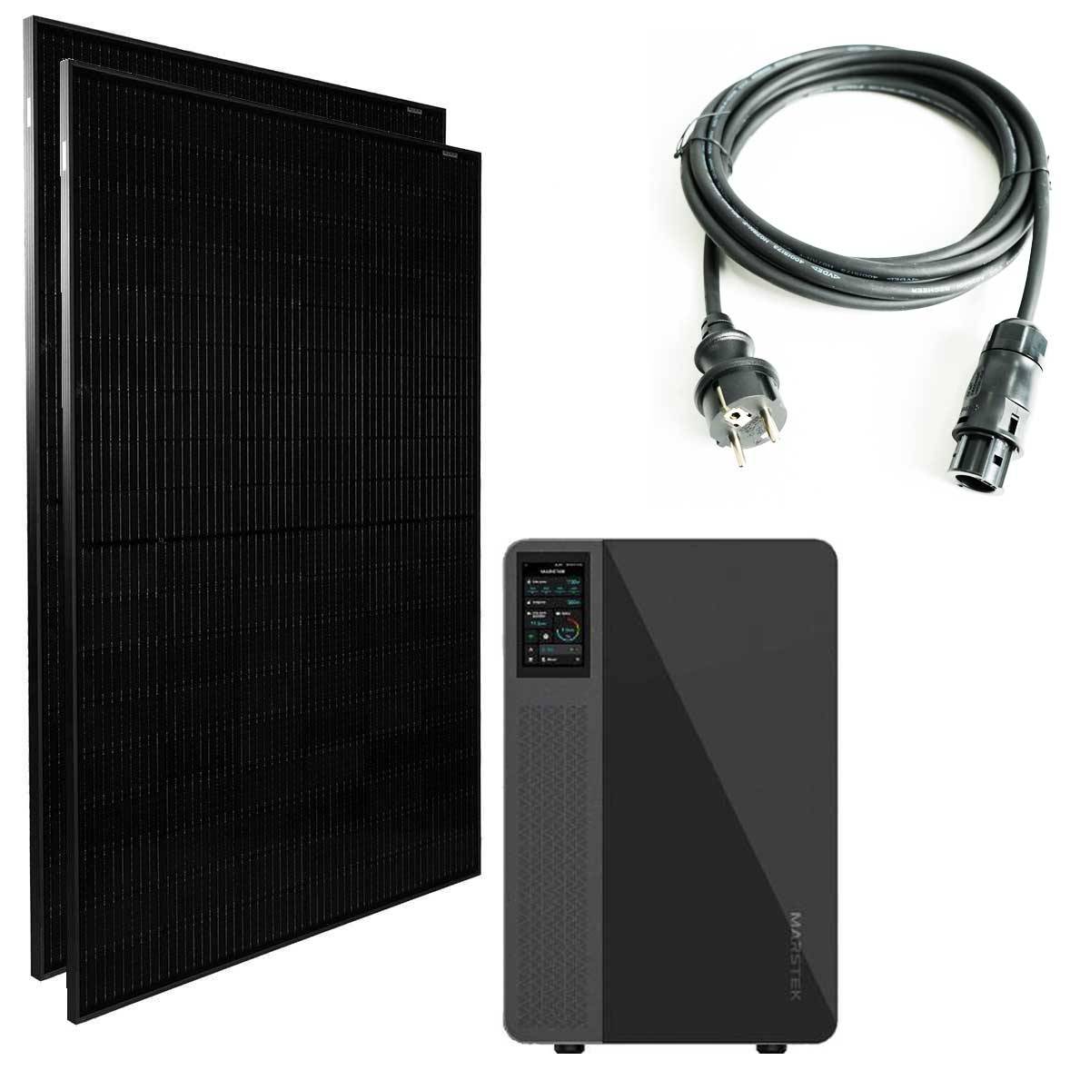 Marstek All in One Balkonkraftwerk 800W mit 2560Wh Speicher, 2x 440W Module