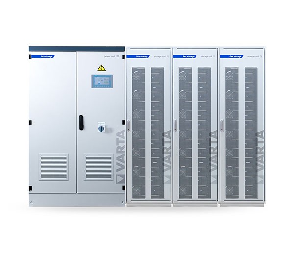 VARTA Flex Storage E 120/225, Storage mit Backup 202,5 kWh nutzbar, 120kW WR, inkl. Inbetriebnahme