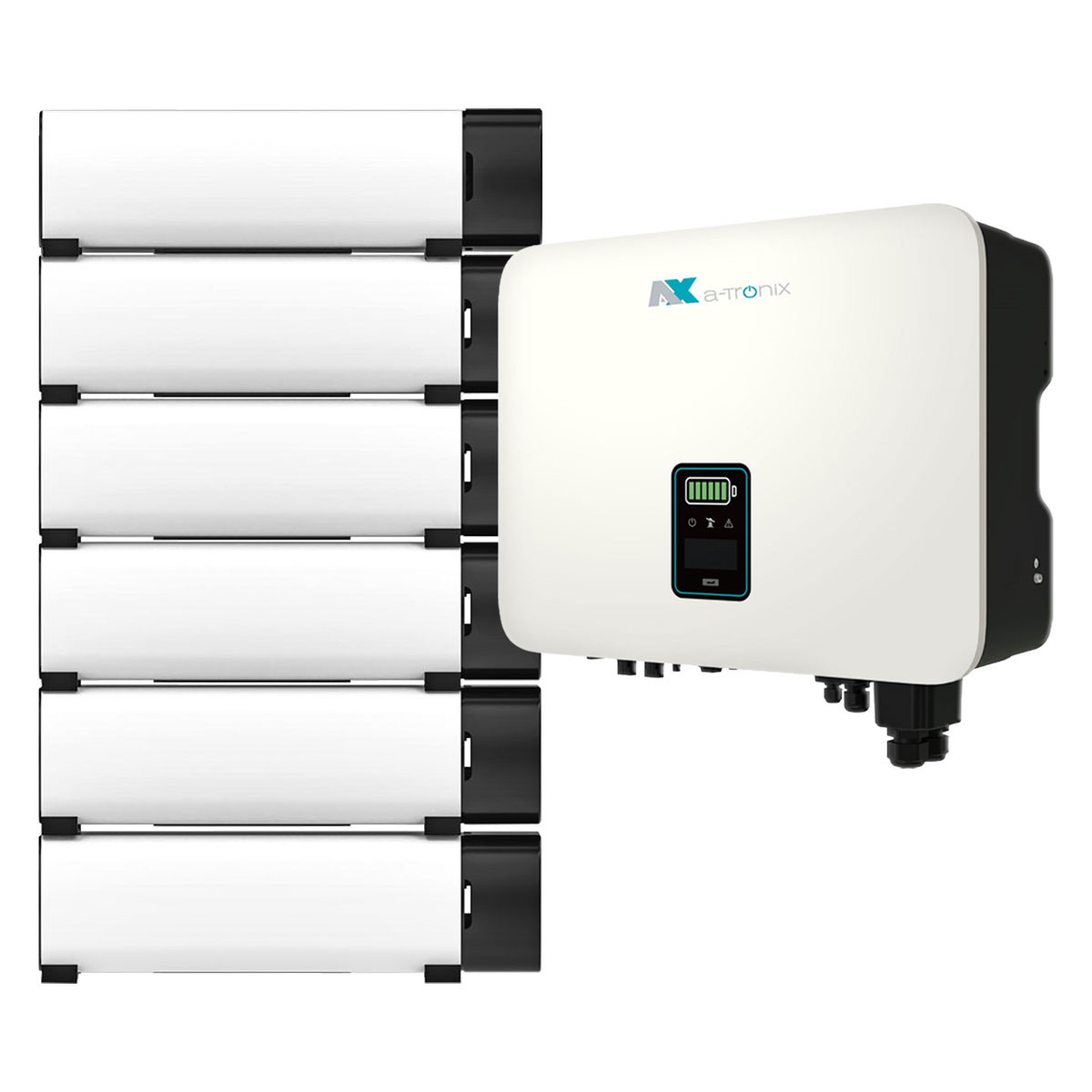 a-TroniX Hybridpower 10kW Hybrid Wechselrichter mit 11,5kWh Solarspeicher-Set