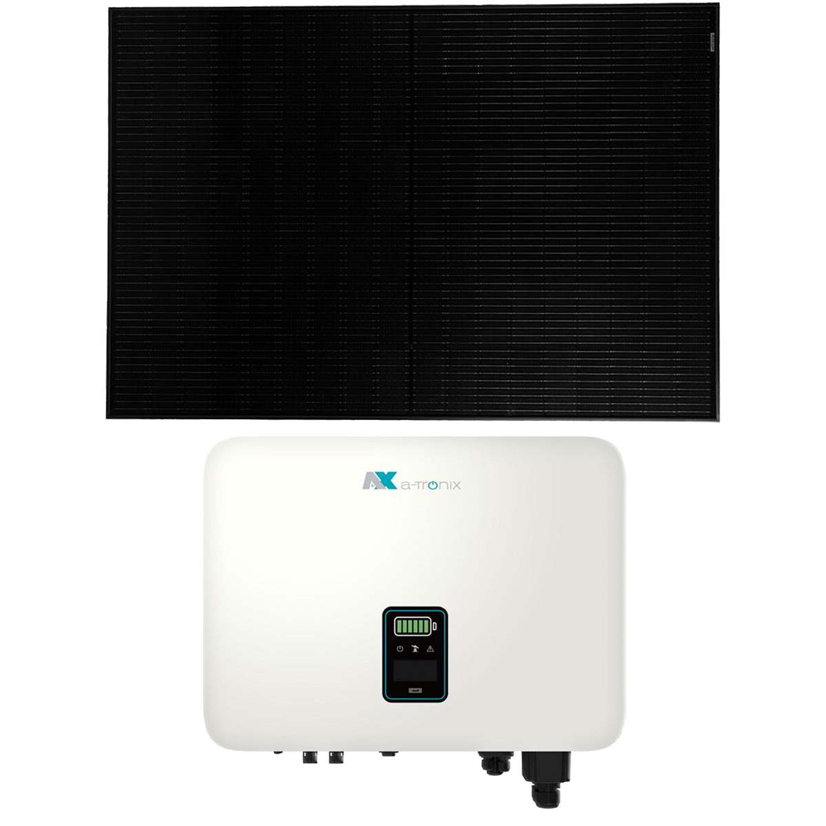 a-TroniX 7kWp Glas Glas PV-Anlage ohne Speicher mit a-TroniX Hybridpower 5kW