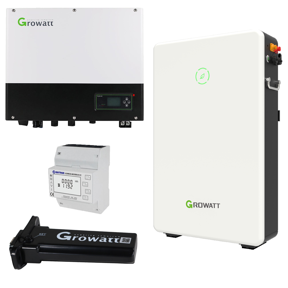 Growatt SPH4600 4,6kW Hybridwechselrichter mit 13.0kWh Solarspeicher-Set