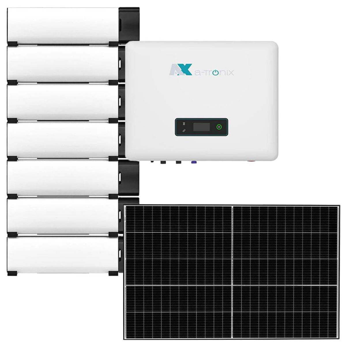 a-TroniX AX2 15kWp PV Komplettanlage mit Solarmodulen und 13,8kWh Speicher