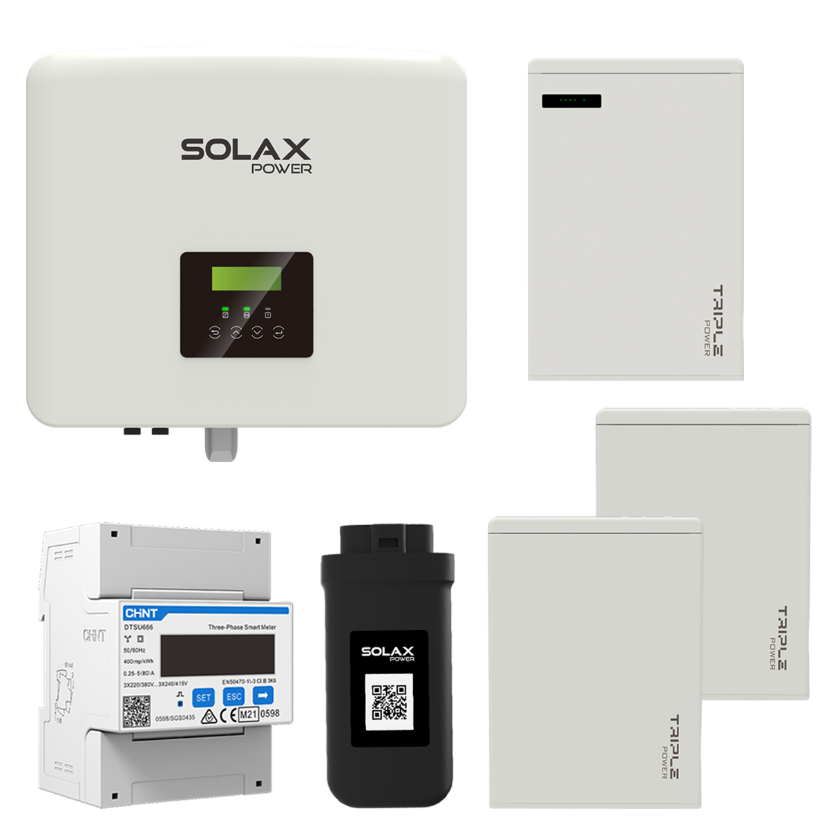SolaX X1 G4 3kW Hybridwechselrichter mit 17,3kWh T58 Solarspeicher-Set