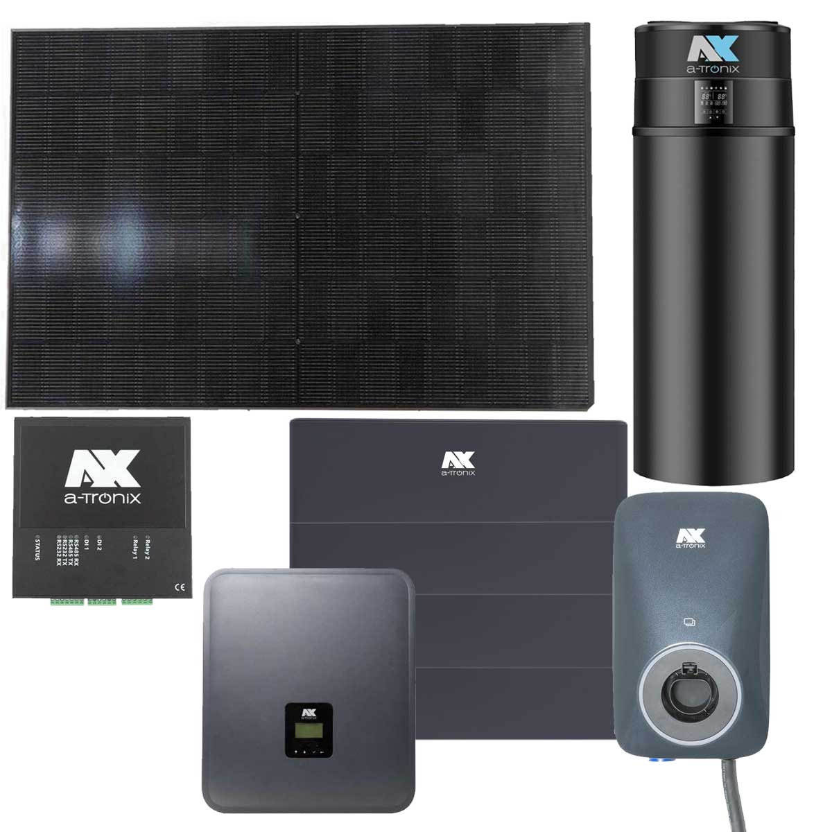 a-Tronix HEMS PV-Set 12 kWp + 300L Wärmepumpe mit 11,5 kWh Speicher + Wallbox
