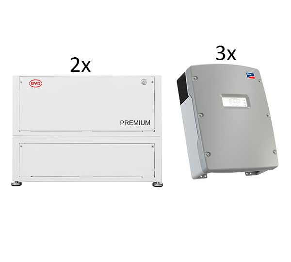 B-BOX LVL 2021 15,4 (2 Stk./30,72 kWh) + 3x SI 6.0 Low Voltage Lithium-Ionen-Batteriespeichersystem