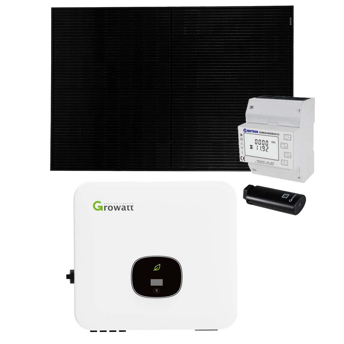 Growatt 9kWp PV-Anlage ohne Speicher mit Growatt MOD 9000TL3-XH