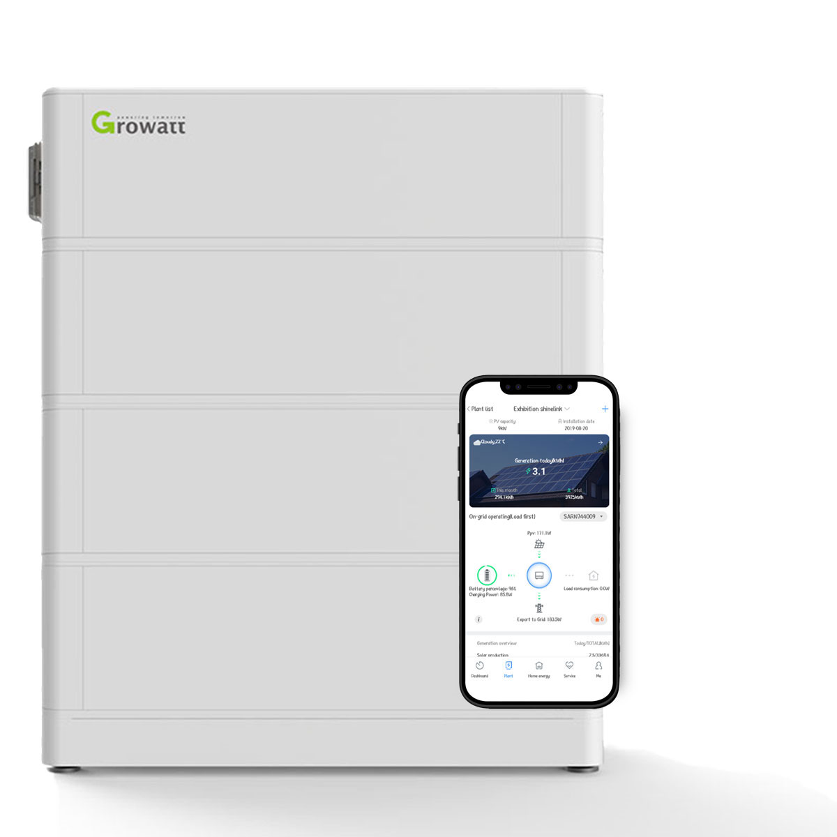 Growatt 10kWp PV Komplettanlage mit Solarmodulen und 7,6kWh Speicher