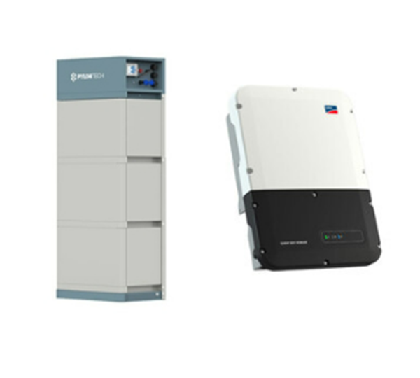 SMA SBS 3.7 + Pylontech Force H2 10.1 HV-Speichersystem, 10,1 kWh nutzbar, 1-phasig