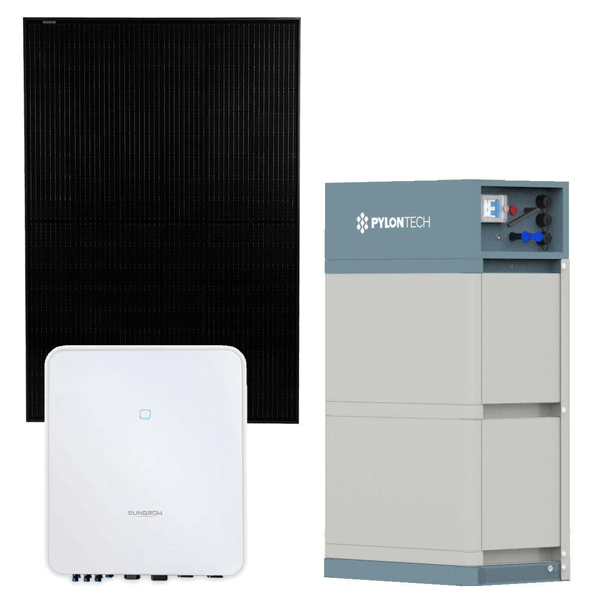 Sungrow 10kWp PV Komplettanlage mit Solarmodulen und 7,1kWh Speicher, SH10RT-20