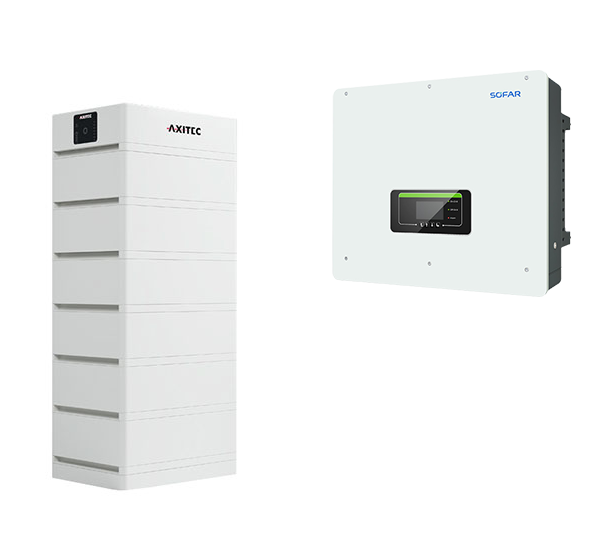 SOFAR HYD 15KTL-3PH Hybrid-WR mit AXIstorage Li SV1 20.2 HV-Speichersystem, 20,2 kWh nutzbar