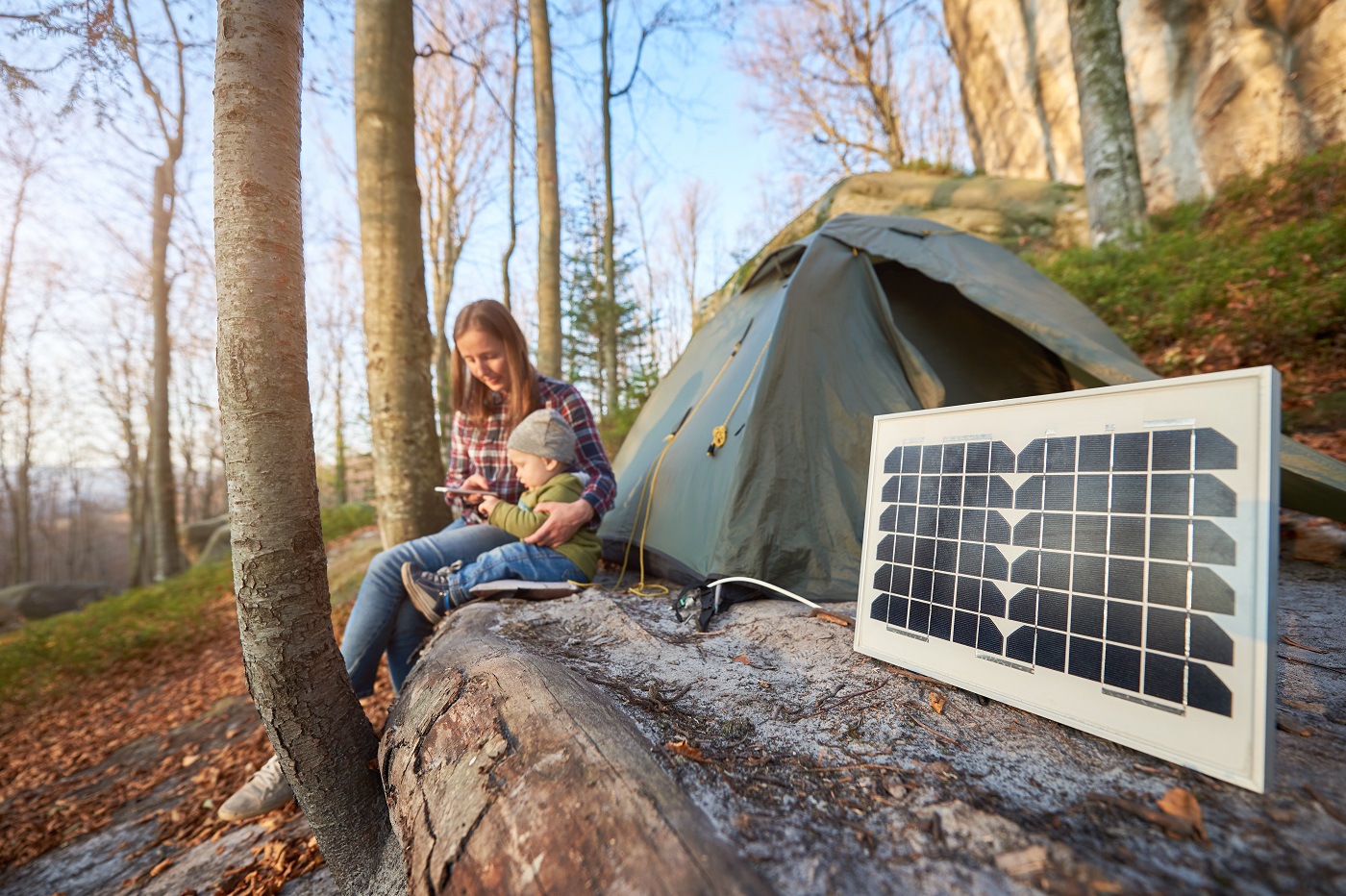 Mobiles Solarpanel