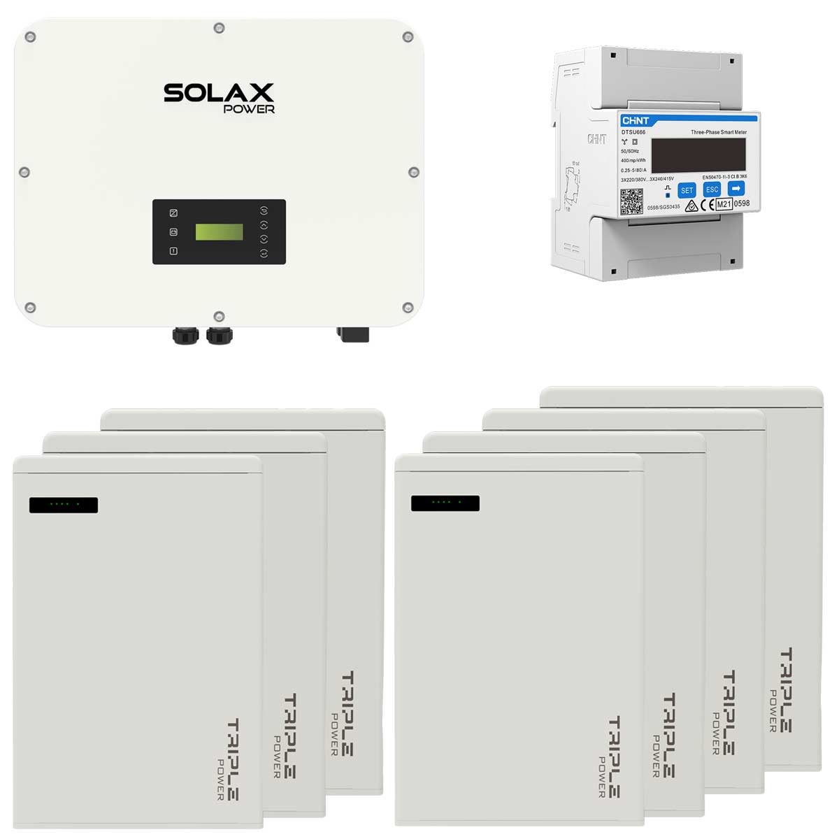 SolaX X3-ULT-30k 30kW Hybrid Wechselrichter mit 46kWh T58 Solarspeicher-Set