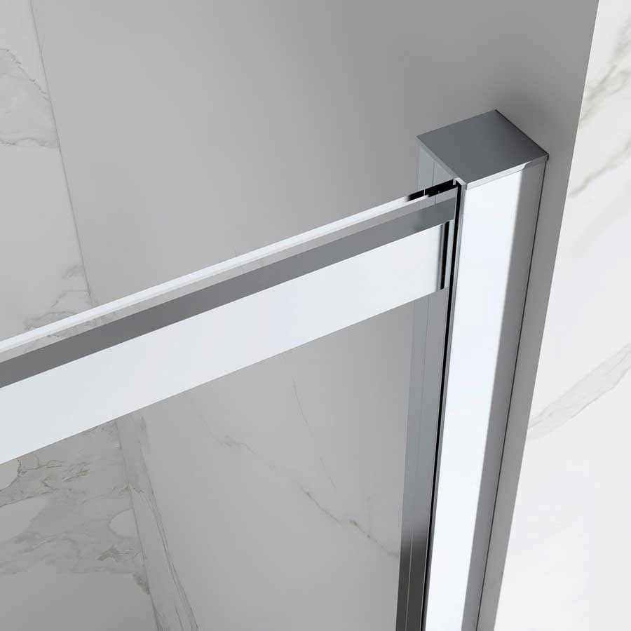Duschtür Nischentür Kaylee mit Schiebetür aus 6mm ESG Klarglas Duschtür Nischentür Kaylee mit Schiebetür aus 6mm ESG Klarglas