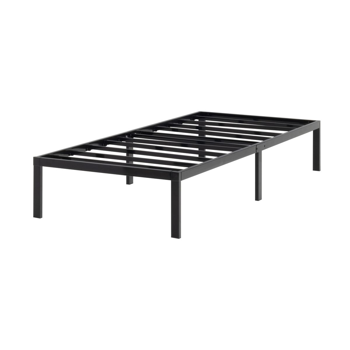 Gästebett Metallbett Einzelbettgestell Sappho Black mit Stauraum