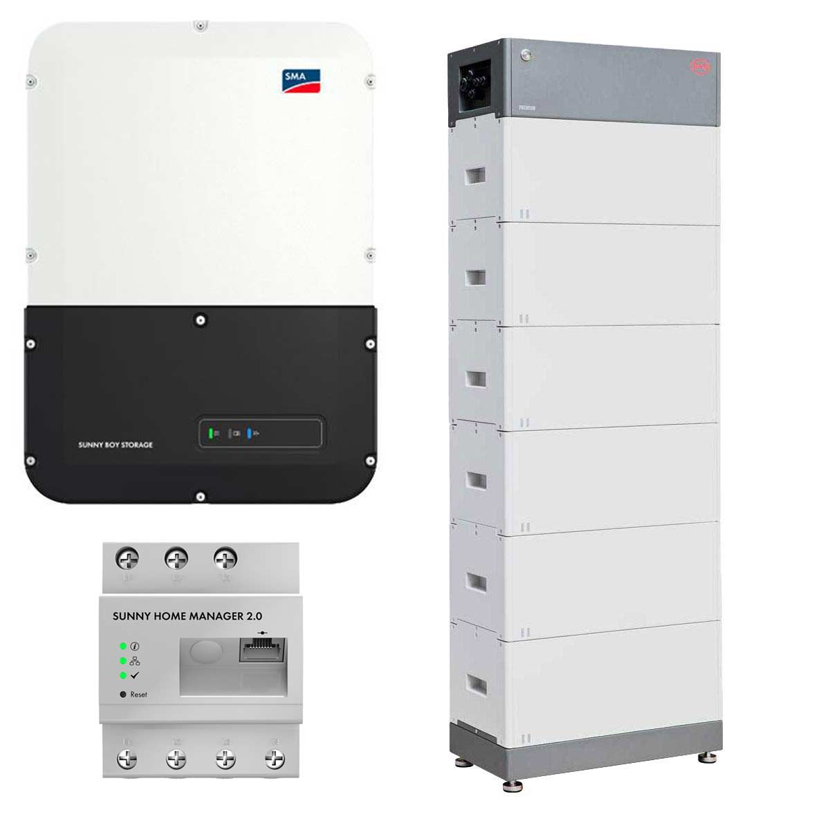 SMA Sunny Boy Storage 3.7 3.680W Wechselrichter mit 16,56kWh Batteriespeicher-Set
