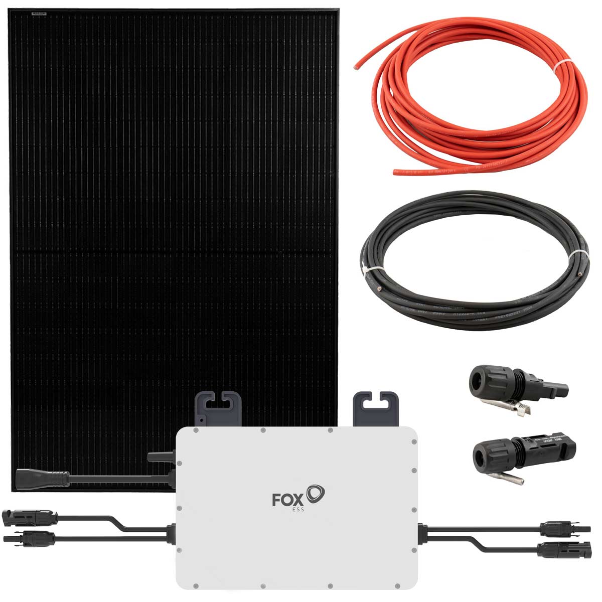 FOX ESS Balkonkraftwerk mit 400W Solarpanel, M1-800-E 0,8kW