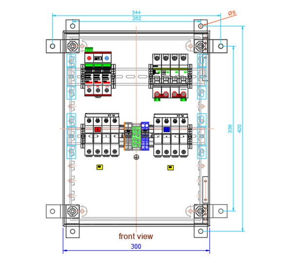 GAK TYPE S-1000-4S(2x)xx-T63-BC-W-PES-1.0 GAK mit integriertem ÜSS Typ 1+2 für SE30/33.3K