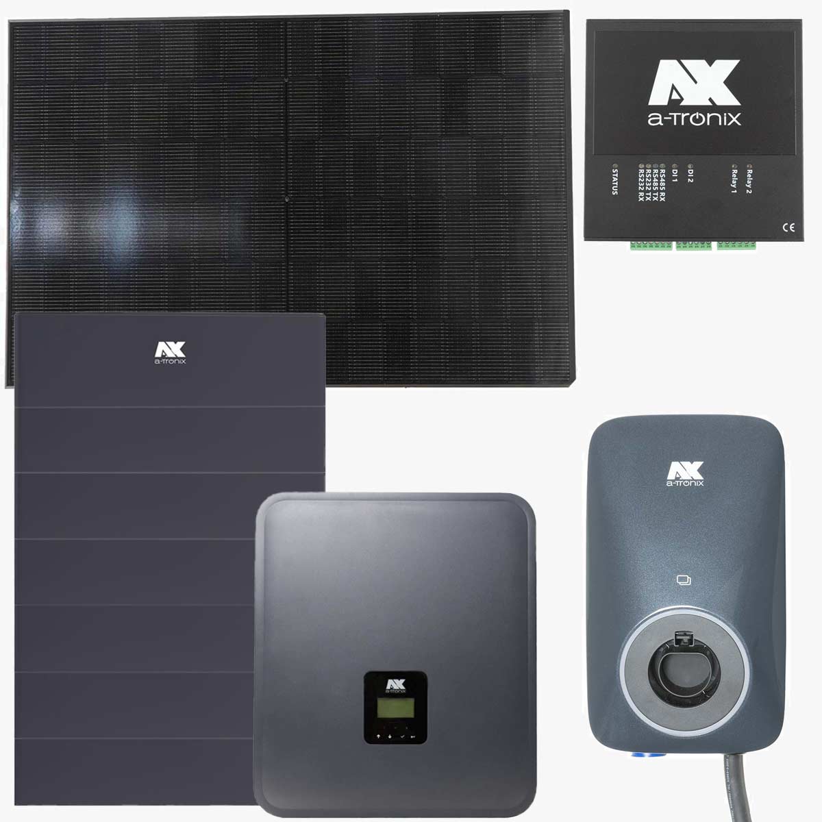 a-Tronix 12 kWp HEMS Solar Set mit 20,16 kWh Speicher inkl. Wallbox