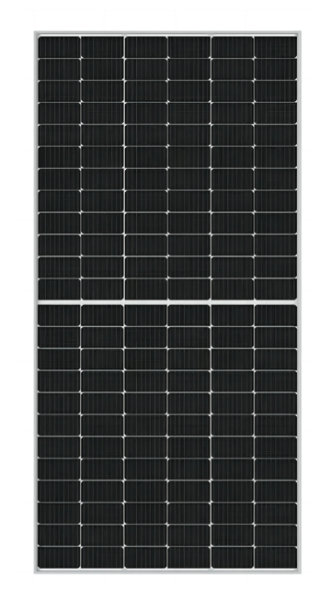 JA Solar JAM72D40-590/LB 590W Solarmodul für Photovoltaik-Anlagen Bifacial, EVO2, Rahmen silber, Front weiß
