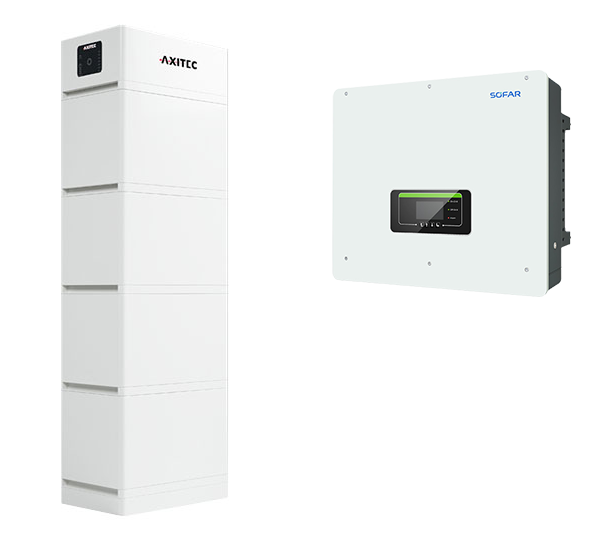 SOFAR HYD 15KTL-3PH Hybrid-WR mit AXIstorage Li SV2 13.5 HV-Speichersystem, 13,5 kWh nutzbar