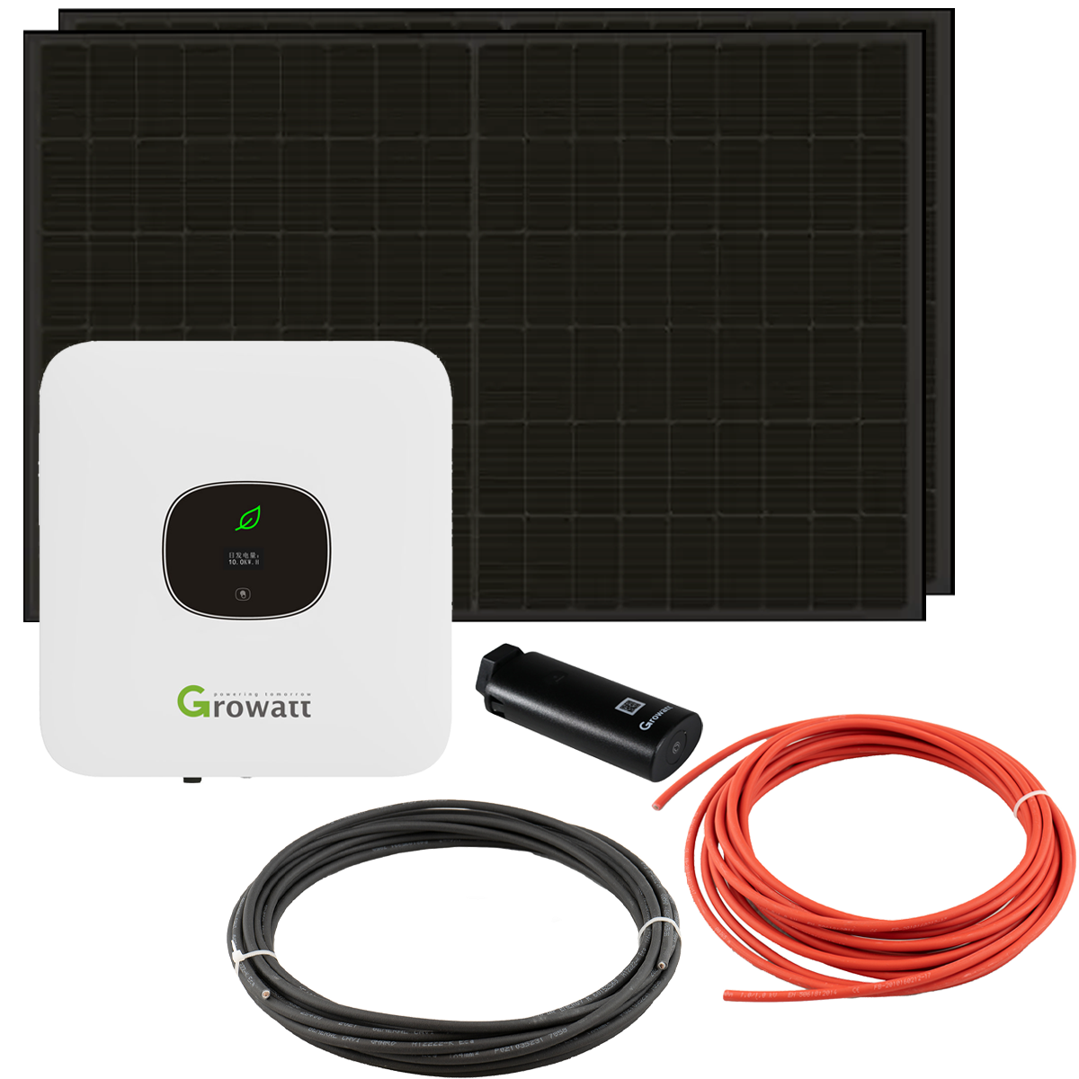 Balkonkraftwerk Growatt MIC 750 0,75kW mit 800W Solarpanel und Wifi-Stick